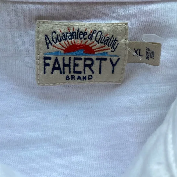 Faherty White Cotton Button Up - Picture 5 of 7